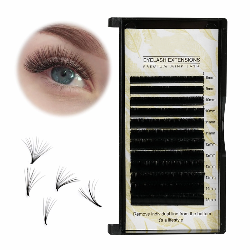 Hot Selling Matter Black Eyelash Extension Trays Easy Fan Lashes Rapid Fanning Save Your Time